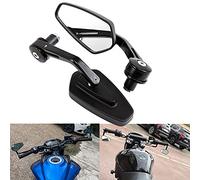 APEBAZY Bar End Mirrors Wide Angle Blind Spot Free Motorcycle Rearview Mirror Ultra Large Field Of View Anti-stuffy Safe Riding Mirror