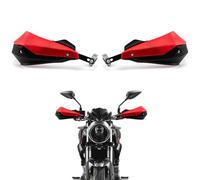 APEBAZY Dirt Bike Handguards for 7/8" 22mm and 1 1/8" 28mm Motorcycle Handguards with Hand Guards for Dirtbike Compatible with ATV Motorbike Motocross Supermoto Racing Dirt Pit Bike (Red)