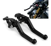 APEBAZY Motorcycle Clutch Lever and Brake Lever CNC Aluminium Motorcycle Adjustable Levers Compatible with VF750S Sabre 1982-1986 VFR750 1991-1997 X4 ALLE VFR800/F 2002-2016 VTR1000F (Black)