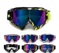 APEBAZY Motorcycle Goggles Motocross Dirt Bike Glasses ATV Off Road Racing Mx Riding Goggle Windproof Anti Fog UV Ski Goggles