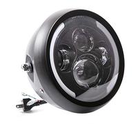 APEBAZY Motorcycle Headlights Motorcycle LED Headlight Motorbike Headlight Round Waterproof Headlights (MTCD05-BB)
