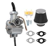 APEBAZY PZ20 Carburettor, 20 mm Motorcycle Carburettor with Air Filter Clamp, for 4 Stroke 50cc 70cc 90cc 110cc 125cc ATV, Motocross, Moped (PZ20)
