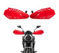 APEBAZY Universal Motorcycle Handguard 22mm 25mm 28mm Grip Protection Shield Motocross hand guards hand protection for dirt bikes Compatible with ATV Cafe Racer Bobber Chopper Dirt Bikes (Red)