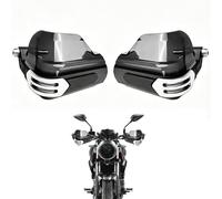 APEBAZY Universal Motorcycle Handguards Dirtbikes 22 mm 25 mm 28 mm Handguards Motorbike Hand Guards Hand Protection Compatible With ATV Cafe Racer Bobber (White)
