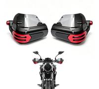 APEBAZY Universal Motorcycle Handguards Dirtbikes 22 mm 25 mm 28 mm Handguards Motorbike Hand Guards Hand Protection Compatible With ATV Cafe Racer Bobber (Red)