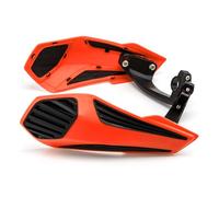APEBAZY Universal Motorcycle Handguards Motocross Hand Guards 7/8" 22mm Motorbike Handlebars Protection for Cafe Racers Bobbers Choppers Scooters (Orange)