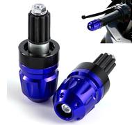 APEBAZY Universal Motorcycle Handlebar End Plug End 7/8" 22mm Motorcycle Handlebar Plug for Cafe Racer Bobber Chopper Scooter E-bike ATV UTV Street Bike Dirty Bike (Blue)