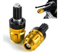 APEBAZY Universal Motorcycle Handlebar End Plug End 7/8" 22mm Motorcycle Handlebar Plug for Cafe Racer Bobber Chopper Scooter E-bike ATV UTV Street Bike Dirty Bike (Gold)