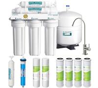 APEC Water Systems ROES-50 Essence Series Top Tier 5-Stage WQA Certified Ultra Safe Reverse Osmosis Drinking Water Filter System with Extra High Capacity Pre-Filter Set Stage 1-3