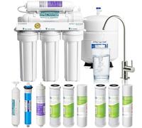 APEC Water Systems ROES-PH75 Essence Series Top Tier Alkaline Mineral pH+ 75 GPD 6-Stage Certified Ultra Safe Reverse Osmosis Drinking Water Filter System with Extra High Capacity Filter Set Stage 1-3