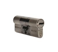 APECS 3 Star High Security Euro Cylinder Lock - Sold Secure Diamond Grade (35mm/35mm, Brushed Satin Nickel)