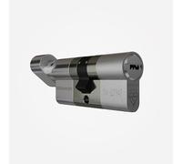 APECS AP 3 Star High Security Thumbturn Cylinder Lock (35mm Int x 35mm Ext, Brushed Satin Nickel)