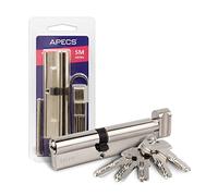 APECS Knob Cylinder Lock with Knob Cylinder Lock 30/35 mm for Door Lock Front Door with 5 Keys Model SM-65(30C/35)-C