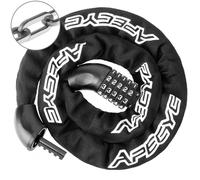 APECYC Heavy Duty 5 Digit Resettable Combination Bike Chain Lock, 3ft/4ft Long Security Anti-Theft Hardened Steel Square Chain Lock for Bicycle, Motorcycle, E-Bike, Scooter, Gate