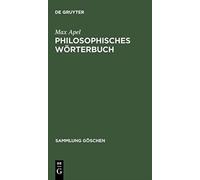 Apel - Philosophisches Wrterbuch - New hardback or cased book - 38 - X555z