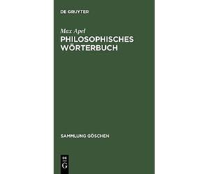 Apel - Philosophisches Wrterbuch - New hardback or cased book - 38 - X555z