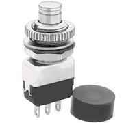 APEM 104350003 1-Pole Miniature Pushbutton Switch 220V AC/2A