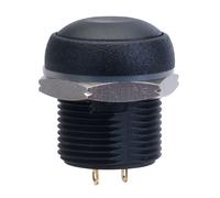 APEM 16mm Black 48VDC Round Pushbutton Switch
