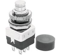 APEM 2-Pole Miniature Pushbutton Switch 24V 3A