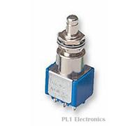 APEM 8646A Pushbutton Switch, DPDT, On-On, 250 V, 30 V, 6 A, Solder