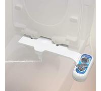 APENCHREN Left Hand Bidet Toilet Seat Attachment, Hot&Cold Fresh Water Spray Bidet, Dual Self-Cleaning Nozzles, Water Pressure Control, Non Electric,Toilet Bidet for Personal yourself,White