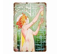 Aperiy 20X30 cm Tin Sign Absinthe Robette Vintage Look Metal Sign