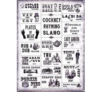 Aperiy Cockney Rhyming Slang You Won't Adam and Eve It Metal Tin Sign Retro Wall Decor and Tin Signs for Home Bar Coffee 12"x8" Inch