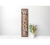 Aperiy Porch Welcome Sign, Vertical Wooden Sign, Farmhouse Welcome Sign, Vertical Welcome Sign Vertical Wooden Signs For Front Porch Vertical Wooden Sign Home Decoration 16x6inch