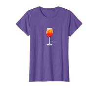 Aperol Spritz Italian Cocktail Elegant Portrait Vintage T-Shirt
