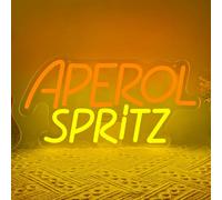 Aperol Spritz Neon Schild,Cocktail LED Schild Wand Deko für Home Bar Schlafzimmer Club Party Pub Restaurant Shop,Holy Aperoli Cocktail Neon Sign für Männer Lady USB Powered（13.4"*8.2"）