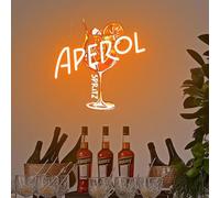 Aperol Spritz Neon Signs for Wall Decor Orange Cocktail LED Light Up Sign for Home Bar, Kitchen, Man Cave, Bedroom, Pub, Party, Lounge Decor