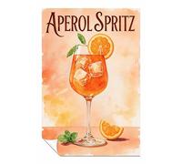Aperol Spritz Retro Cocktail Print Summer Bar Art Kitchen Unframed Poster Print, Pictures for Home Walls, Bedroom, Living Room & Bathroom Decor 46x31cm (18x12in)