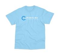 Aperture Laboratories Inspired by Portal T-Shirt Sky Blue Medium