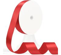 Apeseek 120 Yards Red Ribbon 1-1/2 Inch, Red Satin Ribbon for Gift Wrapping, Crafts, Flower Bouquet, Wedding, Baby Shower, Eternal Flowers, Christmas, Halloween