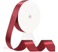 Apeseek 120 Yards Wine Red Ribbon 1-1/2 Inch, Dark Red Satin Ribbon for Gift Wrapping, Crafts, Flower Bouquet, Wedding, Baby Shower, Eternal Flowers, Christmas, Halloween