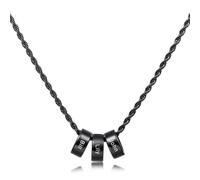 Apeso Name Necklace Personalised Stainless Steel Chains for Men Necklace with Name 60 + 5 cm Family Chain Gifts for Men Father's Day Christmas Valentine's Day