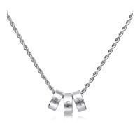 Apeso Name Necklace Personalised Stainless Steel Chains for Men Necklace with Name 60 + 5 cm Family Chain Gifts for Men Father's Day Christmas Valentine's Day