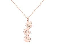 Apeso Pesonalised Gifts Personalised Name Necklace, Customised Cat's Claw Pedant Family Names Necklace Gift for Women Mum Daughter Grandma (Rose Gold)