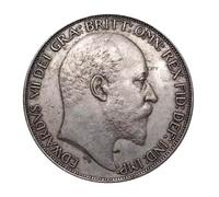 APEUODDHD United Kingdom 1902 Edward VII Cupronickel Plated Silver Souvenir Gift Old Metal Collectible Copy Coins