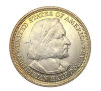 APEUODDHD United States Of America 1893 Columbian Gold Plated Coin souvenir Gift Old Metal Collectible Coins