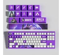 APEX 14keyboard caps PC Gaming Mechanical Keycap Laser Engraved Laser Engraved with Each Portrait Passive and Skills Fit with Any Mechanical Keyboard (WRAITH)