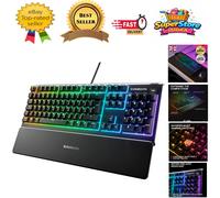 Apex 3 Silent Gaming Keyboard - 10-Zone RGB Illuminated & Water Resistant