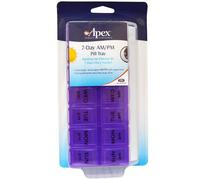 Apex, 7-Day AM/PM Pill Tray, 1 Pill Tray
