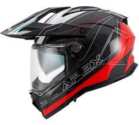 Apex AC500 Carbon Sahara, adventure helmet L Black/Red/White/Blue