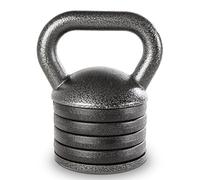 APEX Adjustable Heavy-Duty Exercise Kettlebell Weight Set Strength Training and Weightlifting Equipment for Home Gyms APKB-5009, Grey