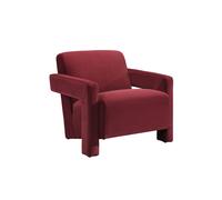Apex Angular Armchair - Burgundy