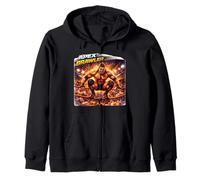 Apex Brawler Arena Wrestling Action Art Zip Hoodie