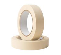 Apex Business Supplies 2 Rolls Masking Tape 25mm X 50m Multipurpose Tape | Masking Tape for Painting, | Painters Tape for Sharp Paint Lines | Decorators Tapes, Masking Tapes 25mm Wide