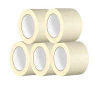 Apex Business Supplies 5 Rolls Multipurpose Masking Tape 75mm X 50m | Painters Tape, Ideal For DIY Use Painting Walls, Crafts & More