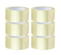 Apex Business Supplies 6 Rolls Clear Tape 48mm X 66m Clear Tape For Packaging | Strong Clear Parcel Tape for Packing Parcels, Boxes, Cartons, Postage, Moving House | Stronge Heavy Duty Tape